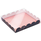 Коробка для кондитерских изделий с PVC-крышкой «Тебе», 18 × 18 × 3 см - Фото 2