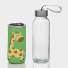 Бутылка для воды стеклянная в чехле «Африка», 300 мл, h=17 см, цвета МИКС - Фото 2