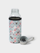 Бутылка для воды «Абстракция», 300 мл, h=17 см, в чехле, стекло, МИКС - Фото 2