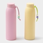 Бутылка для воды «Роскошь», 300 мл, h=21 см, стекло, пластик, МИКС - Фото 5