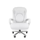 Офисное кресло Chairman 402, кожа, белое - фото 110056822