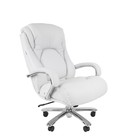 Офисное кресло Chairman 402, кожа, белое - Фото 2