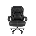 Офисное кресло Chairman 402, кожа, чёрное - Фото 1