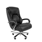 Офисное кресло Chairman 402, кожа, чёрное - Фото 2