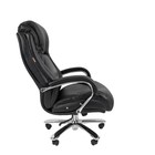 Офисное кресло Chairman 402, кожа, чёрное - Фото 3