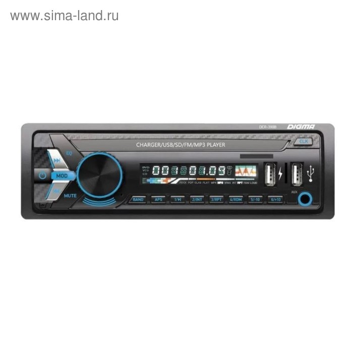 Автомагнитола Digma DCR-390B - Фото 1