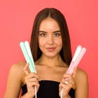 Выпрямитель Luazon LW-27, мини, 25 Вт, керамическое покрытие, 180°C, розовый - Фото 4