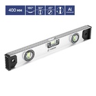 Уровень алюминиевый ТУНДРА «Рельс», 3 глазка (1 поворотный), 400 мм - Фото 2