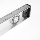 Уровень алюминиевый ТУНДРА «Рельс», 3 глазка (1 поворотный), 1000 мм - Фото 7