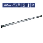 Уровень алюминиевый ТУНДРА «Рельс», 3 глазка (1 поворотный), 1800 мм - Фото 2