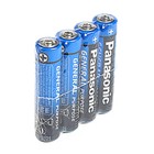 Батарейка солевая Panasonic General Purpose, AAA, R03-4S, 1.5В, спайка, 4 шт. - фото 318103720