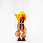 Дергунчик-марионетка на ниточках «Клоун в шляпе», цвета МИКС - фото 9534657