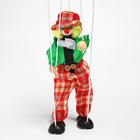 Дергунчик-марионетка на ниточках «Клоун в шляпе», цвета МИКС - Фото 4