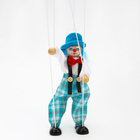 Дергунчик-марионетка на ниточках «Клоун в шляпе», цвета МИКС - фото 9534654