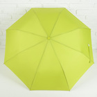 Зонт полуавтоматический «Цветочки», 3 сложения, 8 спиц, R = 50 см, с проявляющимся рисунком, цвет зелёный - Фото 2