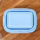 Контейнер складной с крышкой Доляна «Коста», 400 мл, 13×9.5×6 см, голубой - Фото 5