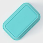 Контейнер складной с крышкой Доляна «Коста», 700 мл, 17.8×11.5×6.5 см, цвет мятный - Фото 5
