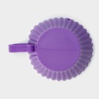 Форма для выпечки Доляна «Алиса в стране чудес», силикон, 9×7×4.5 см, внутренний размер 6.5×6.5×4.5 см, фиолетовая - Фото 4