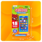 Музыкальный детский телефон «Забавные зверята», с проектором, 18 песенок - Фото 7