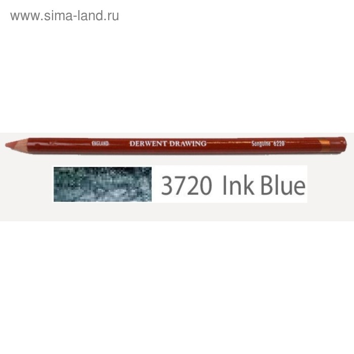 Карандаш цветной Derwent Drawing №3720 Синий чернильный 700676 - Фото 1