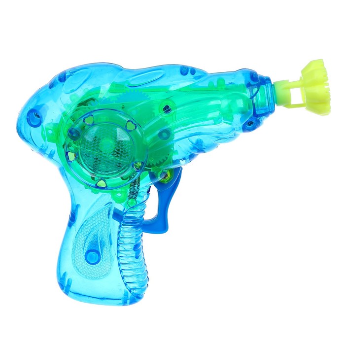Мыльные пузыри «Пистолет световой» с насадкой и флаконом, 50 мл, цвета МИКС - фото 1905314901