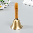 Колокольчик металл, дерево "Классика" 14,5х7х7 см - Фото 1