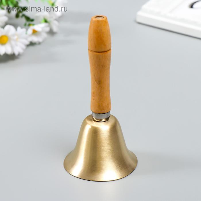 Колокольчик металл, дерево "Классика" 14,5х7х7 см - Фото 1