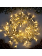 Гирлянда «Нить» 10 м, IP20, прозрачная нить, 100 LED, 8 режимов, 220 В, свечение тёплое белое 3556781 - фото 319928828
