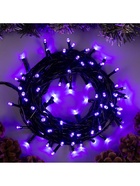 Гирлянда «Нить» 10 м, IP20, тёмная нить, 100 LED, 8 режимов, 220 В, свечение фиолетовое 3556791 - фото 319928839