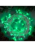 Гирлянда «Нить» 10 м, IP20, белая нить, 100 LED, 8 режимов, 220 В, свечение зелёное 3556801 - фото 319928855