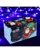 Гирлянда «Нить» 20 м, IP20, тёмная нить, 200 LED, свечение синее, 8 режимов, 220 В 3556814 - фото 319928895