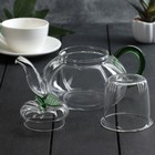 Чайник заварочный со стеклянным ситом «Грин», 700 мл - Фото 5