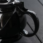 Чайник заварочный «Бетти», 800 мл, с ситечком, цвет черный - фото 25630213