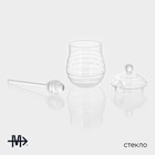 Баночка для мёда и варенья Magistro «Винни», 300 мл, 8×14 см, стекло, прозрачная - Фото 2