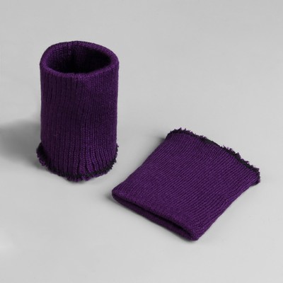 Манжеты для детской одежды, 6 × 8 см, цвет фиолетовый