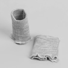 Манжеты для детской одежды, 6,5 × 8 см, цвет светло-серый - Фото 1