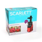 Соковыжималка Scarlett SC - JE50S33, 220 Вт, шнековая, 1 л, чёрно-красная - Фото 7