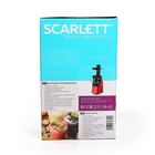 Соковыжималка Scarlett SC - JE50S33, 220 Вт, шнековая, 1 л, чёрно-красная - Фото 8