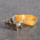 Брелок-талисман "Слон", натуральный янтарь (комплект 5 шт) - фото 25303155