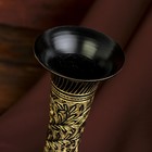 Интерьерный сувенир ваза "Симфония" латунь, 7,5х7,5х24 см - Фото 4
