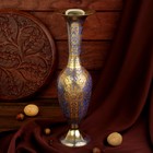 Интерьерный сувенир ваза "Виноград" латунь, 10х10х32,5 см - Фото 1