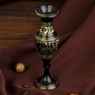 Интерьерный сувенир ваза "Сказка" латунь, 4,5х4,5х14 см - Фото 2