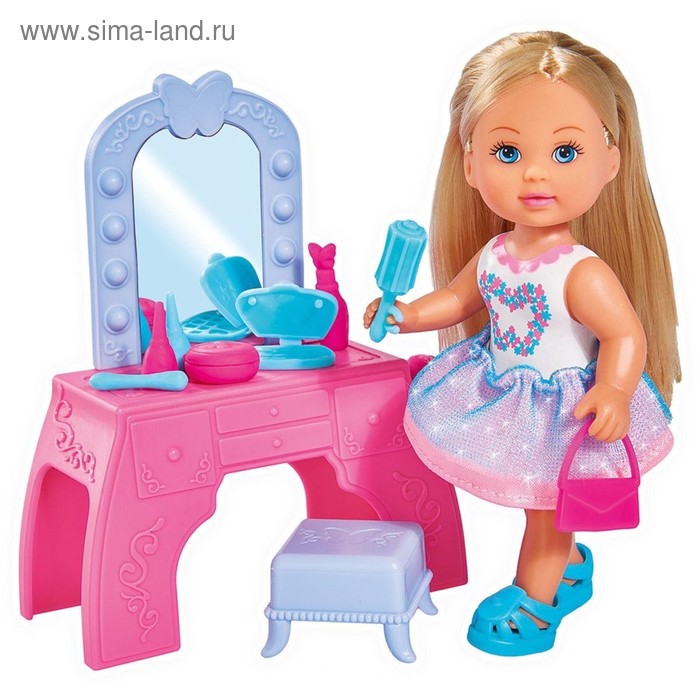 Кукла «Еви» с туалетным столиком, 12 см