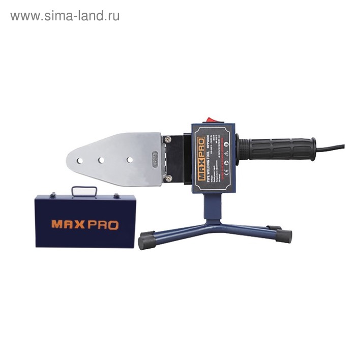 Аппарат для сварки пластиковых труб MAX-PRO 85280, 800 Вт, 50-300℃, d=20-63 мм, кейс - Фото 1