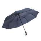 Зонт автоматический "Однотонный", R=55см, цвет тёмно-синий - Фото 2