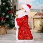 Дед Мороз "Посох с кристаллом" двигается, 38 см, красный - Фото 2