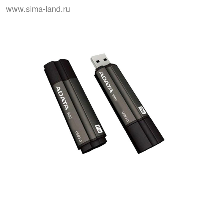 Флешка USB3.0 ADATA AS102P-128G-RGY, 128 Гб, серая - Фото 1