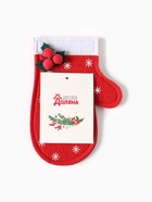 Конверт для столовых приборов «Доляна. Варежка», 10×15 см, фетр, красное - Фото 3