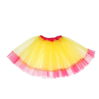 Карнавальная юбка «Кокетка», 2-х слойная, 4-6 лет, цвет жёлтый