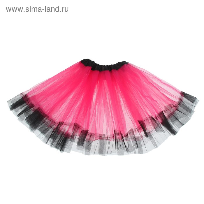 Карнавальная юбка «Кокетка», 2-х слойная, 4-6 лет, цвет розовый - Фото 1